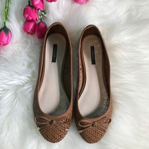 Forever 21 Shoes - Cognac Ballerina Flats Forever 21 Shoes - Cognac Ballerina Flats